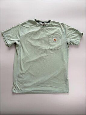 Carhartt Force Pocket T-Shirt Mens Medium Relaxed Fit‎ Green Workwear Tee